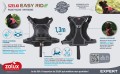 ZOLUX Szelki dla psa ze smyczą automatyczną Easyride XL czerwone