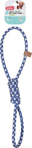 ZOLUX Zabawka dla psa szarpak pętelki sznur BLUE FLOWER 50cm