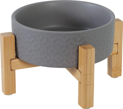 ZOLUX Miska kamionkowa dla psa i kota KERAMO SOLO kol. szary 300 ml