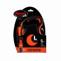 FLEXI Smycz automatyczna dla psa XTREME L taśma 5 m kol. pomarańczowy