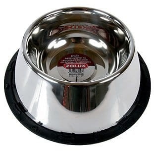 ZOLUX Miska dla spaniela na gumie ze stali nierdzewnej INOX 24cm 0,95l