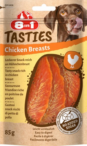 8IN1 Przysmak dla psa piersi z kurczaka Tasties 85g