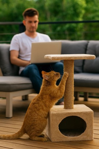 ZOLUX Drapak dla kota SOLO kol. beżowy 23,5x31,5x33 cm