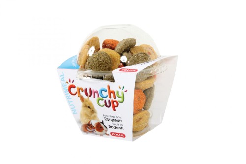 ZOLUX Przysmak naturalny dla gryzoni CRUNCHY CUP marchew lucerna 200g