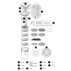 TETRA Tetratec EX 400/600/700 Hose Adapter with o-rings-Adapter z uszczelką