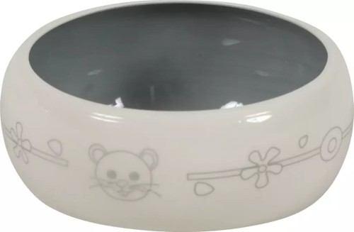 ZOLUX Miska ceramiczna dla gryzonia, przeciw rozsypywaniu 300 ml beż/szary