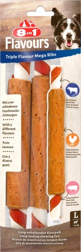 8IN1 Przysmak Triple Flavour żeberka do żucia dla psa 140 g
