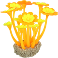 ZOLUX Ozdoba do akwarium FLOWERS 2 pomarańczowo żółta