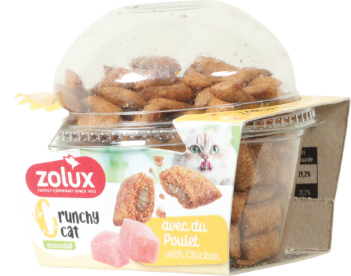 ZOLUX Ciasteczka dla kotów CRUNCHY CAT z kurczakiem 80g