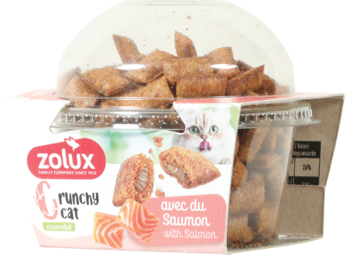 ZOLUX Ciasteczka dla kotów CRUNCHY CAT z łososiem 80g