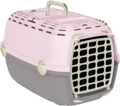 ZOLUX Transporter dla psa, kota do 6kg HORIZON 1 plastikowe drzwi różowy