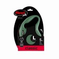 FLEXI New Classic smycz automatyczna dla psa taśma L 5m oliwkowa