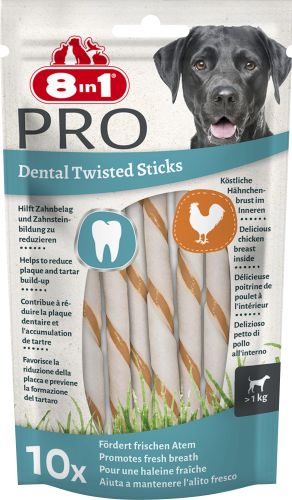 8IN1 Przysmak dla psa dentystyczny pałeczki Delights Pro Dental 10 szt.