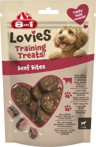 8in1 Lovies Przysmak Treningowy dla Psa Treserki Wołowina Ryż Miękkie 90g