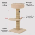 ZOLUX Drapak dla kota BOREAL 70 cm beżowy
