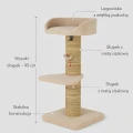 ZOLUX Drapak dla kota BOREAL 95 cm beżowy