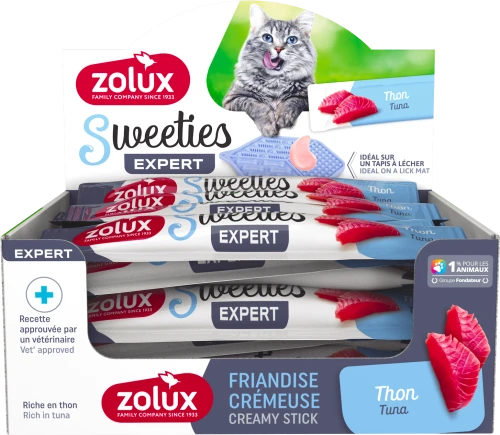 ZOLUX Sweeties Kremowy Przysmak dla Kota ZESTAW 48 szt TUŃCZYK