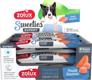 ZOLUX Sweeties Kremowy Przysmak dla Kota ZESTAW 48 szt ŁOSOŚ KURCZAK