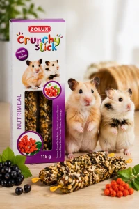 ZOLUX Kolba Crunchy Stick chomik porzeczka/jarzębina 115 g