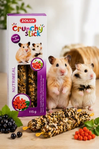 ZOLUX Kolba Crunchy Stick chomik porzeczka/jarzębina 115 g