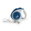 FLEXI smycz automatyczna Comfort Plus M taśma 5m niebieska do 25kg