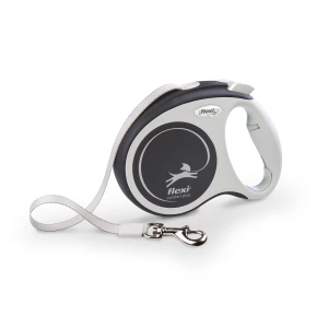 FLEXI smycz automatyczna Comfort Plus M taśma 5m szara do 25kg
