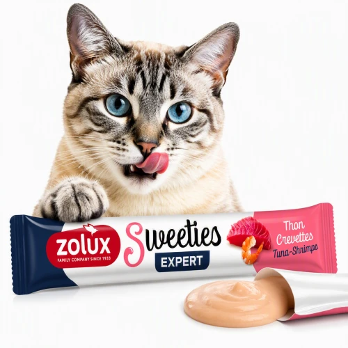 ZOLUX Przysmak kremowy dla kota SWEETIES z tuńczykiem i krewetką 14 g