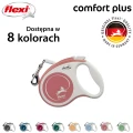 FLEXI smycz automatyczna Comfort Plus XS taśma 3m jasny czerwony