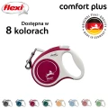 FLEXI smycz automatyczna Comfort Plus XS taśma 3m czerwona do 12kg