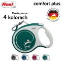 FLEXI smycz automatyczna Comfort Plus L taśma 8m zielona do 50kg