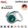 FLEXI smycz automatyczna Comfort Plus S taśma 5m zielona do 15kg