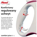 FLEXI smycz automatyczna Comfort Plus L taśma 5m czerwona do 60kg