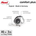 FLEXI smycz automatyczna Comfort Plus XS taśma 3m szary do 12kg
