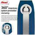FLEXI smycz automatyczna Comfort Plus L taśma 5m niebieska do 60kg