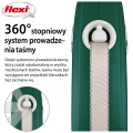 FLEXI smycz automatyczna Comfort Plus M taśma 5m zielona do 25kg
