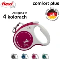 FLEXI smycz automatyczna Comfort Plus M taśma 5m czerwona do 25kg