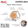 FLEXI smycz automatyczna Comfort Plus S taśma 5m jasnożółta do 15kg