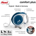 FLEXI smycz automatyczna Comfort Plus L taśma 8m niebieska do 50kg