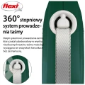 FLEXI smycz automatyczna Comfort Plus L taśma 5m zielona do 60kg