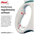 FLEXI smycz automatyczna Comfort Plus L taśma 5m zielona do 60kg