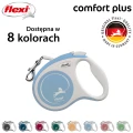 FLEXI smycz automatyczna Comfort Plus S taśma 5m jasnoniebieska do 15kg