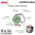 FLEXI smycz automatyczna Comfort Plus S taśma 5m jasnozielona do 15kg