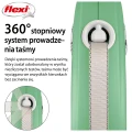 FLEXI smycz automatyczna Comfort Plus S taśma 5m jasnozielona do 15kg