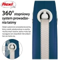 FLEXI smycz automatyczna Comfort Plus M taśma 5m niebieska do 25kg