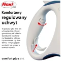 FLEXI smycz automatyczna Comfort Plus M taśma 5m niebieska do 25kg