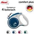 FLEXI smycz automatyczna Comfort Plus M taśma 5m niebieska do 25kg