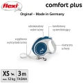 FLEXI smycz automatyczna Comfort Plus XS taśma 3 m niebieska do 12 kg