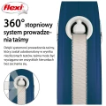 FLEXI smycz automatyczna Comfort Plus XS taśma 3 m niebieska do 12 kg