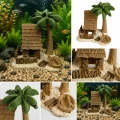 Zolux Ozdoba do akwarium Domek z palmą kokosową miniatura