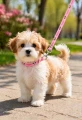 Zolux Smycz dla szczeniąt Puppy MASCOTTE 8 mm/1,20 m kol. różowy